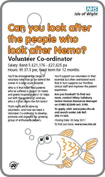 Volunteer Co-ordinator Recruitment Ad