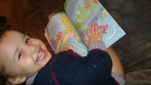 "Here's my youngest, Elijah, enjoying his book!" Cara Smith, Southern Health NHS Foundation Trust